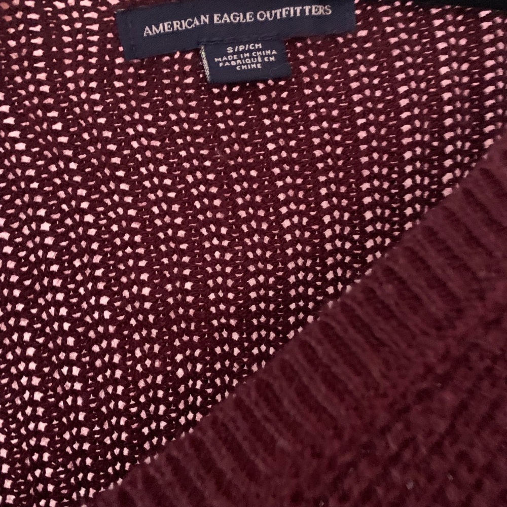 Burgundy sweater worn once